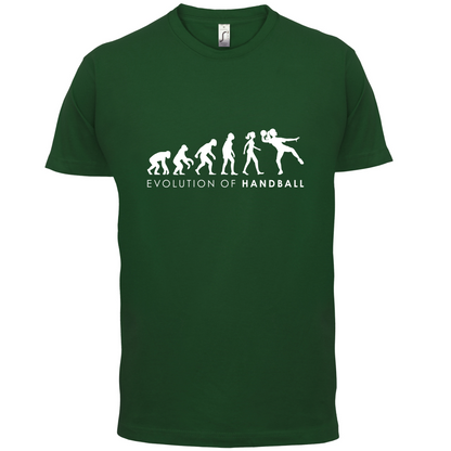 Evolution Of Woman Handball T Shirt