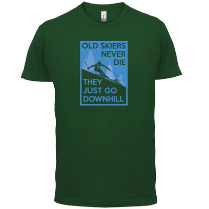Skiers Go Downhill T Shirt