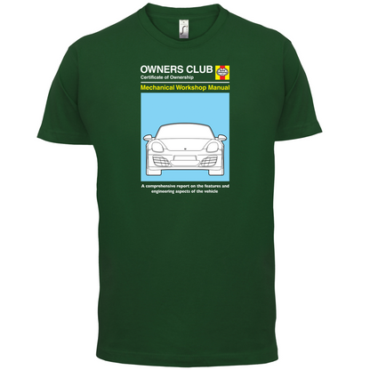 Car Owners Manual 981 Turbo T Shirt