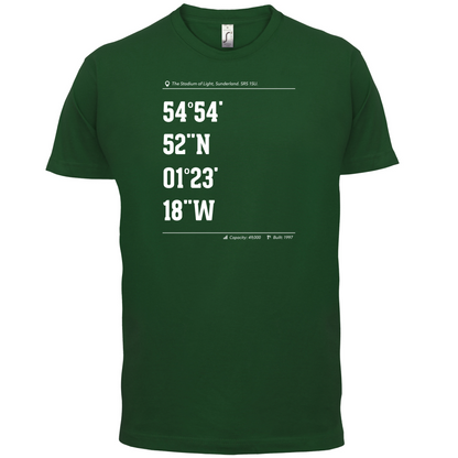 Stadium Coordinates Sunderland T Shirt