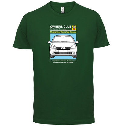 Car Owners Manual Clio T Shirt