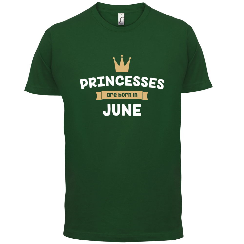 Princesses Are Born In June T Shirt
