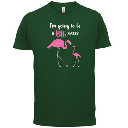 Big Sister Flamingo  T Shirt