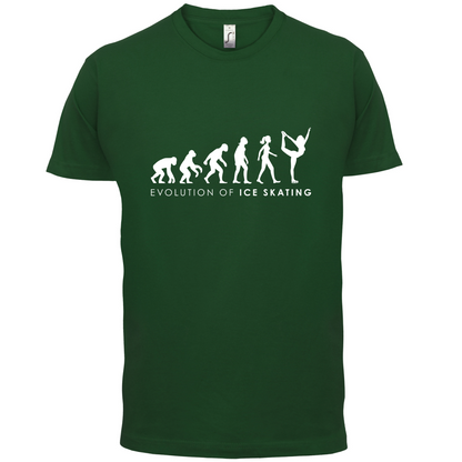 Evolution Of Woman Ice Skating T Shirt