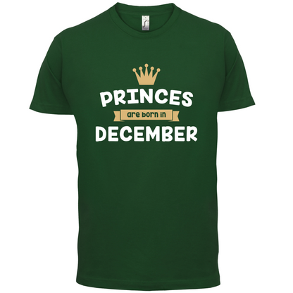 Princes Are Born In December T Shirt