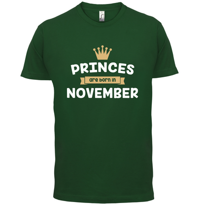 Princes Are Born In November T Shirt