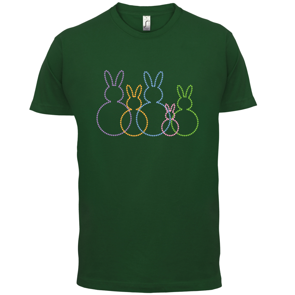 Bunny Family Outline T Shirt