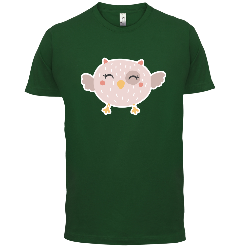 Smiley Face Baby Owl T Shirt