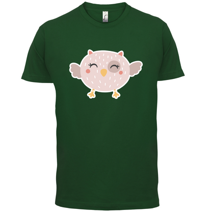 Smiley Face Baby Owl T Shirt