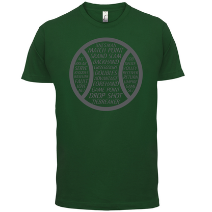 Tennis Word Ball T Shirt