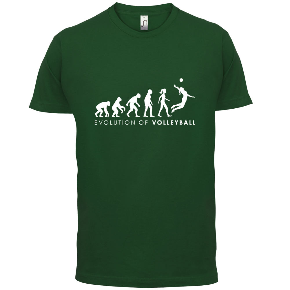 Evolution Of Woman Volleyball T Shirt