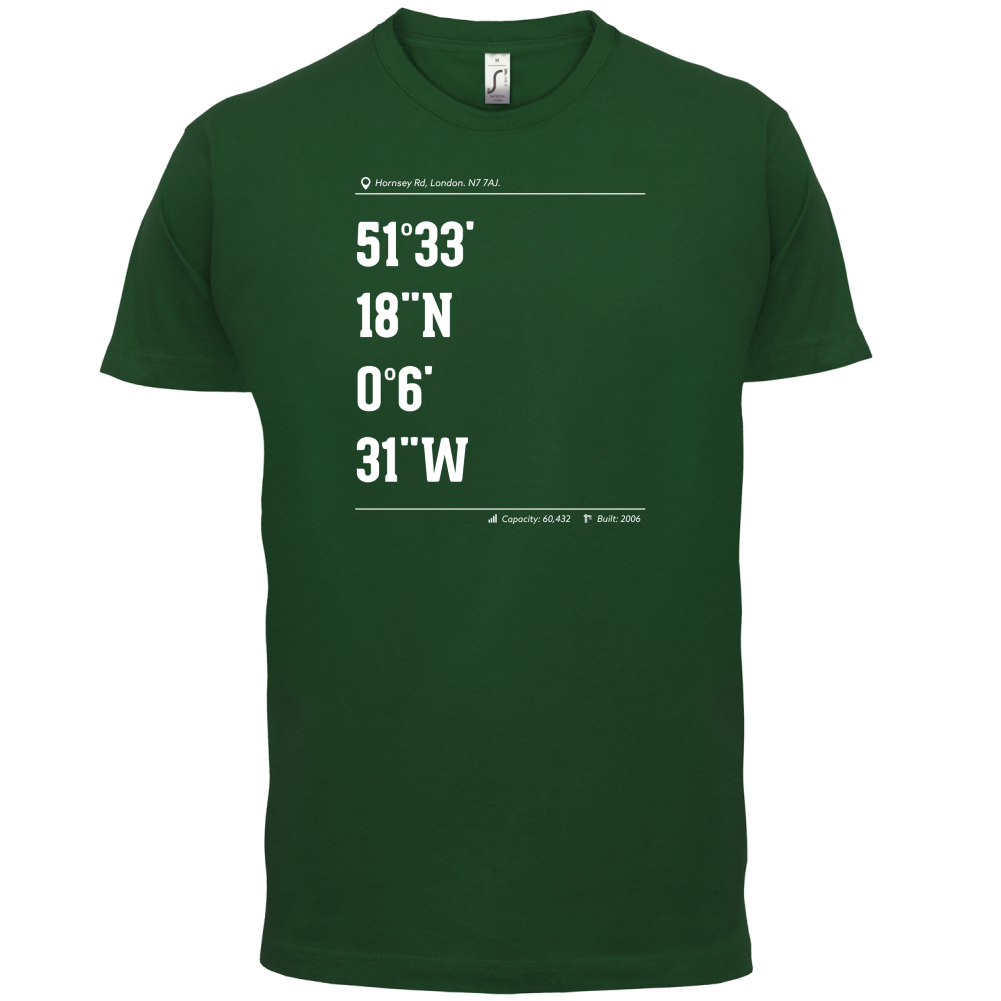 Stadium Coordinates Gunners T Shirt