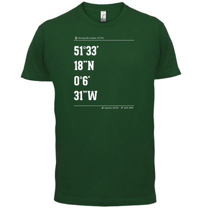 Stadium Coordinates Gunners T Shirt