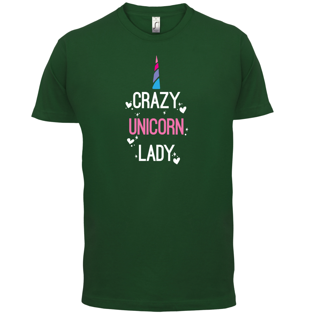 Crazy Unicorn Lady T Shirt