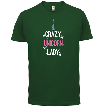 Crazy Unicorn Lady T Shirt