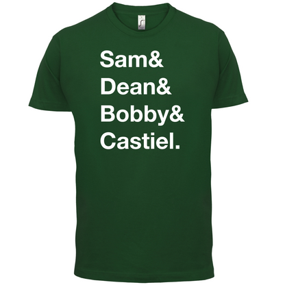 Sam & Dean & Bobby & Castiel T Shirt