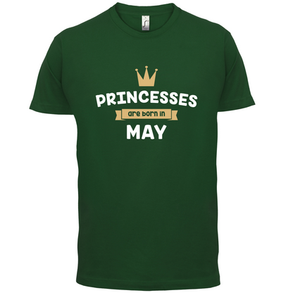 Princesses Are Born In May T Shirt