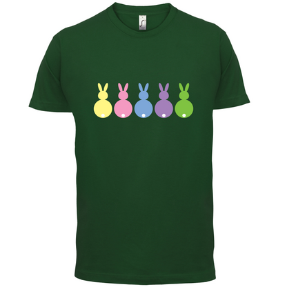 Multi Colour Easter Bunny's T Shirt