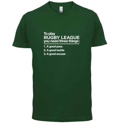 To Play Rugby League T Shirt