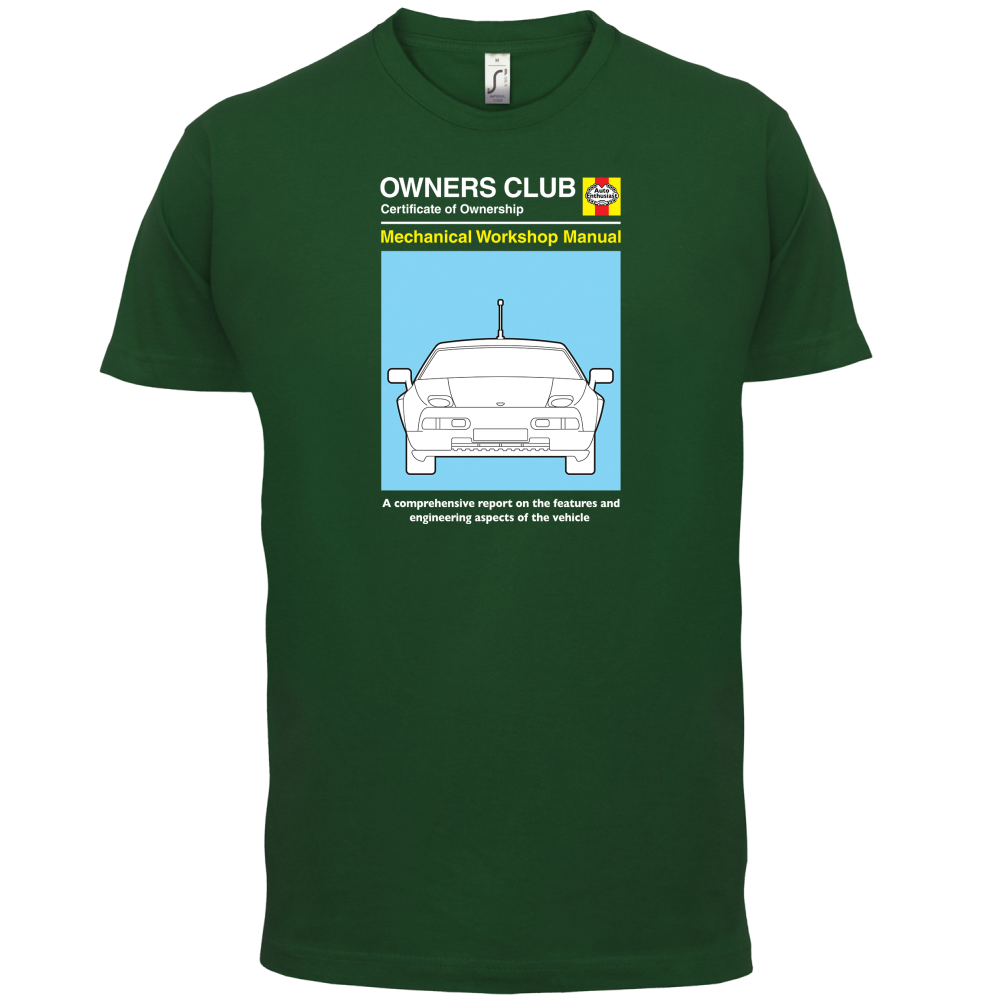 Car Owners Manual 928 Turbo T Shirt