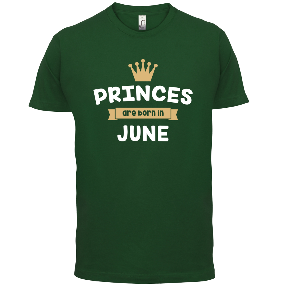 Princes Are Born In June T Shirt