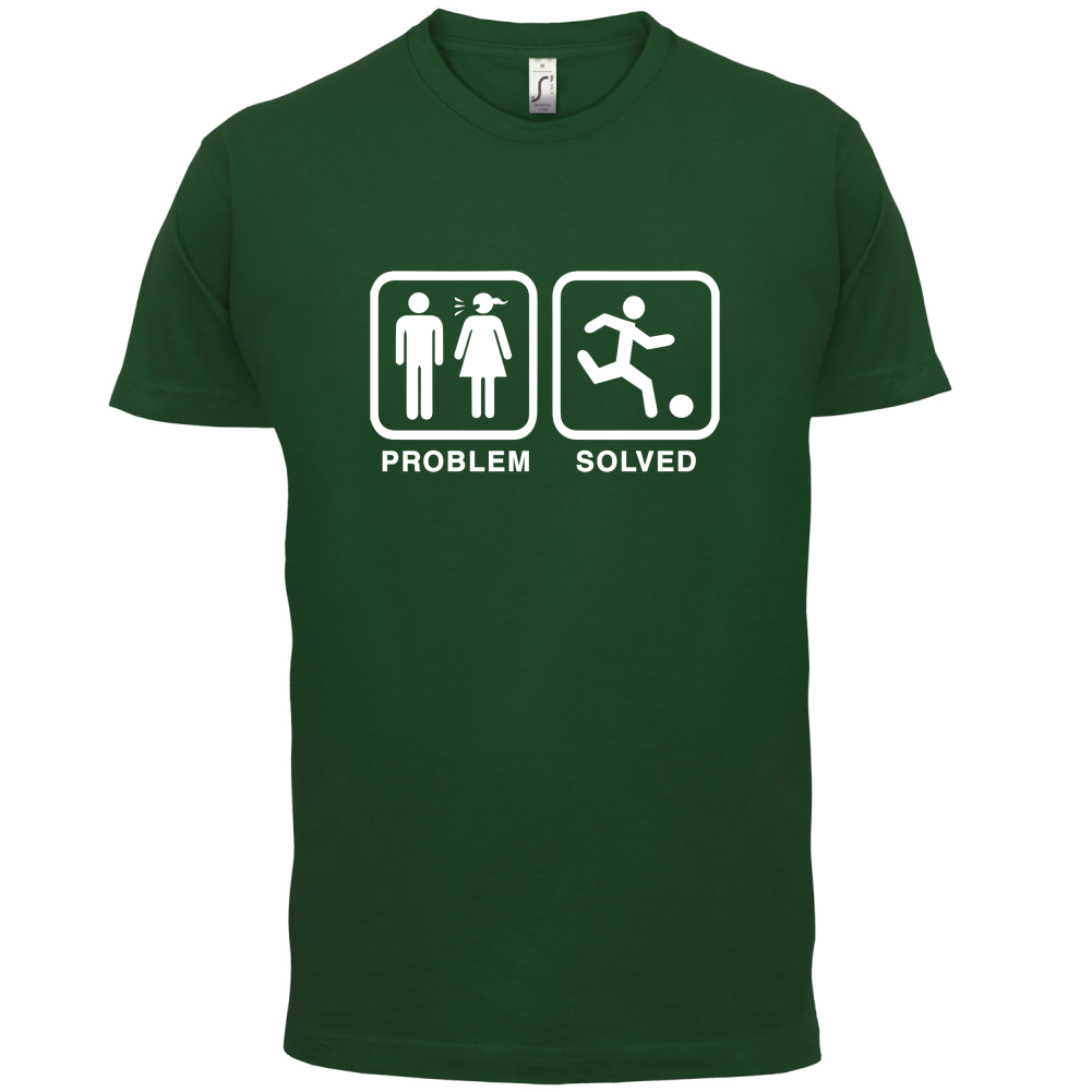 Problem Solved Football  T Shirt