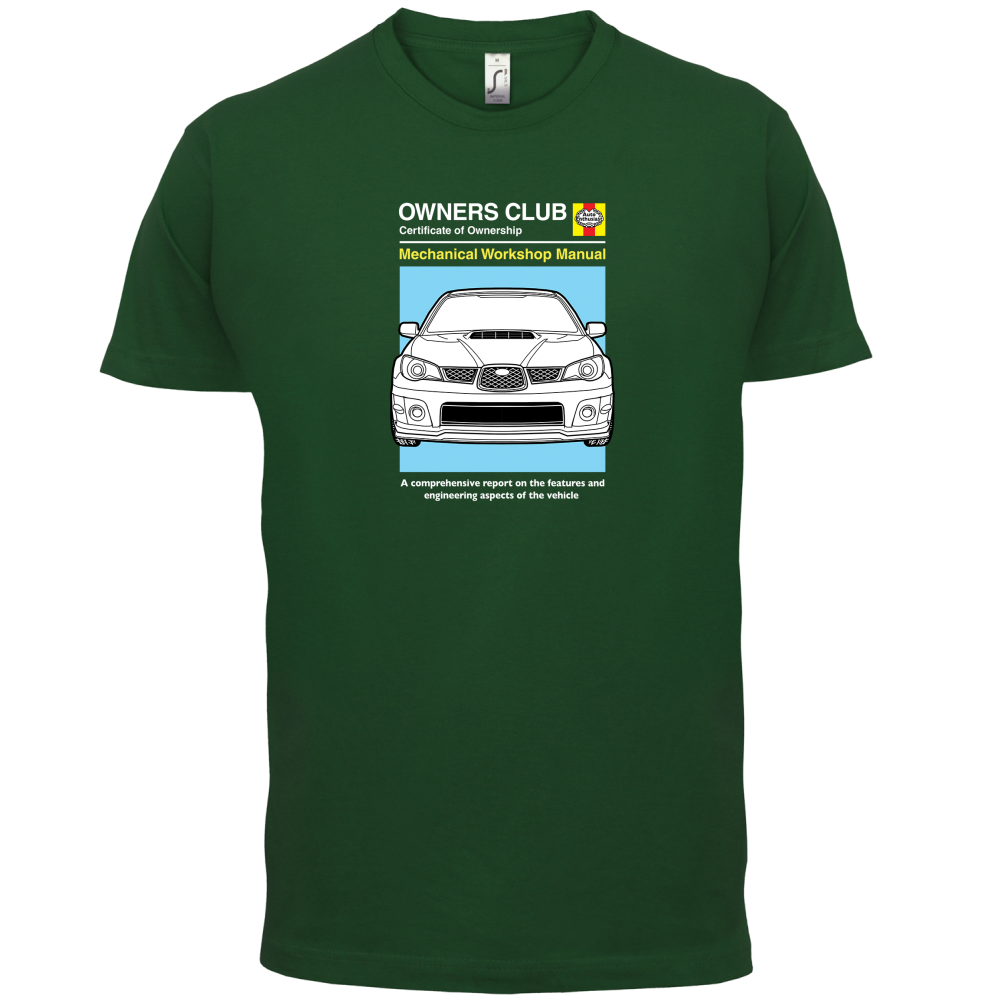 Car Owners Manual Impreza T Shirt