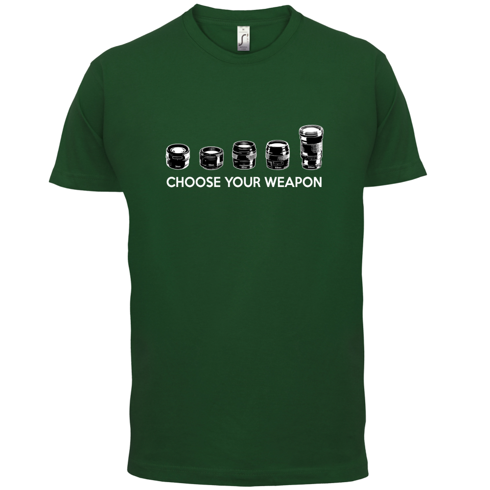 Choose your Weapon (Camera Lenses) T Shirt