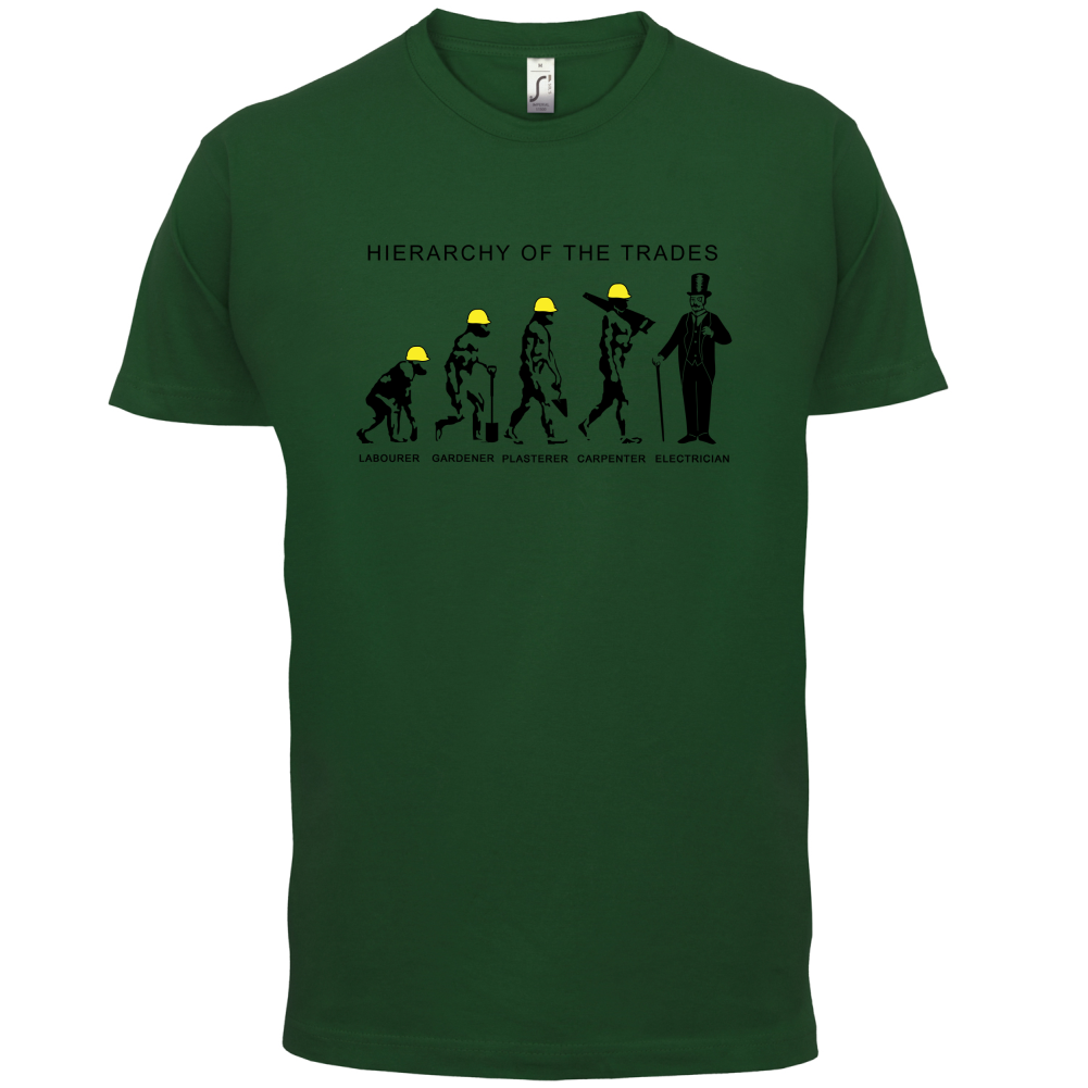 Hierarchy of Trades Electricians T Shirt