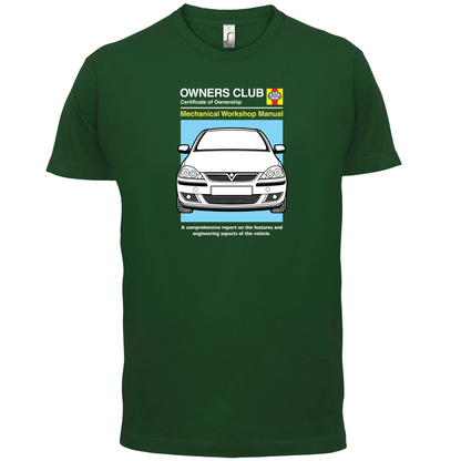 Car Owners Manual Corsa T Shirt