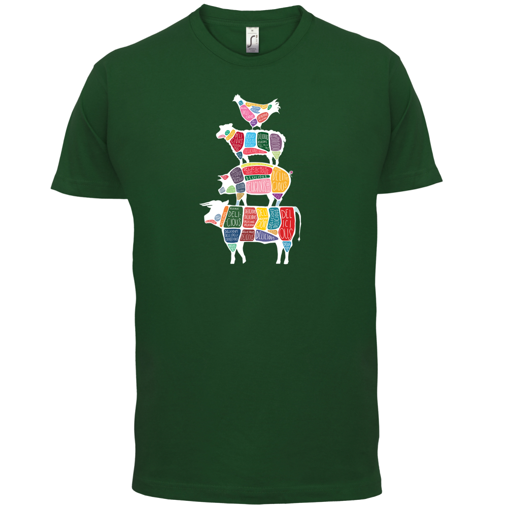 Meat Stack Diagram T Shirt
