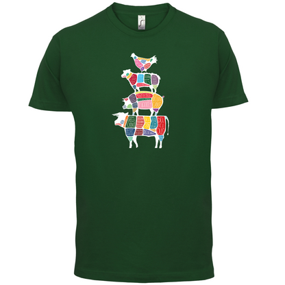 Meat Stack Diagram T Shirt