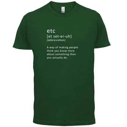 Funny Definition etc T Shirt