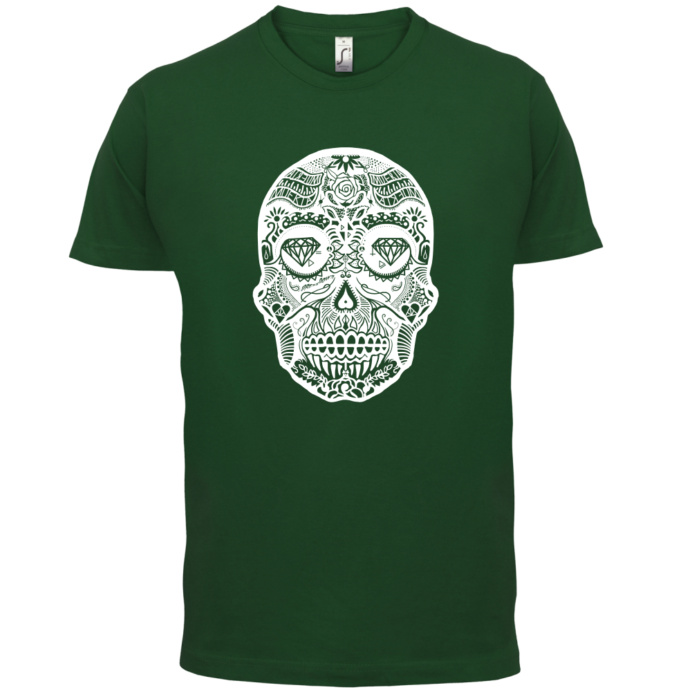 Mexican Sugar Candy Skull T Shirt
