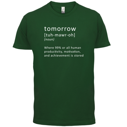 Funny Definition Tomorrow T Shirt