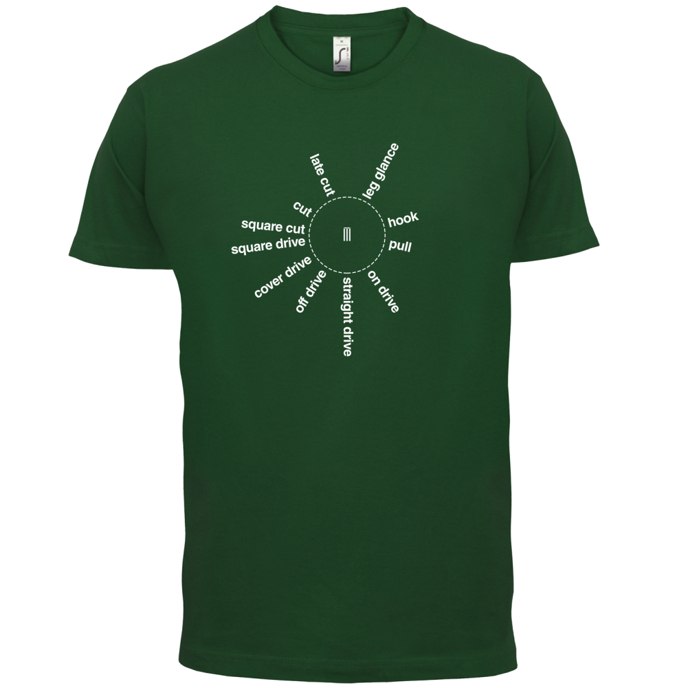 Cricket Batting Angles T Shirt
