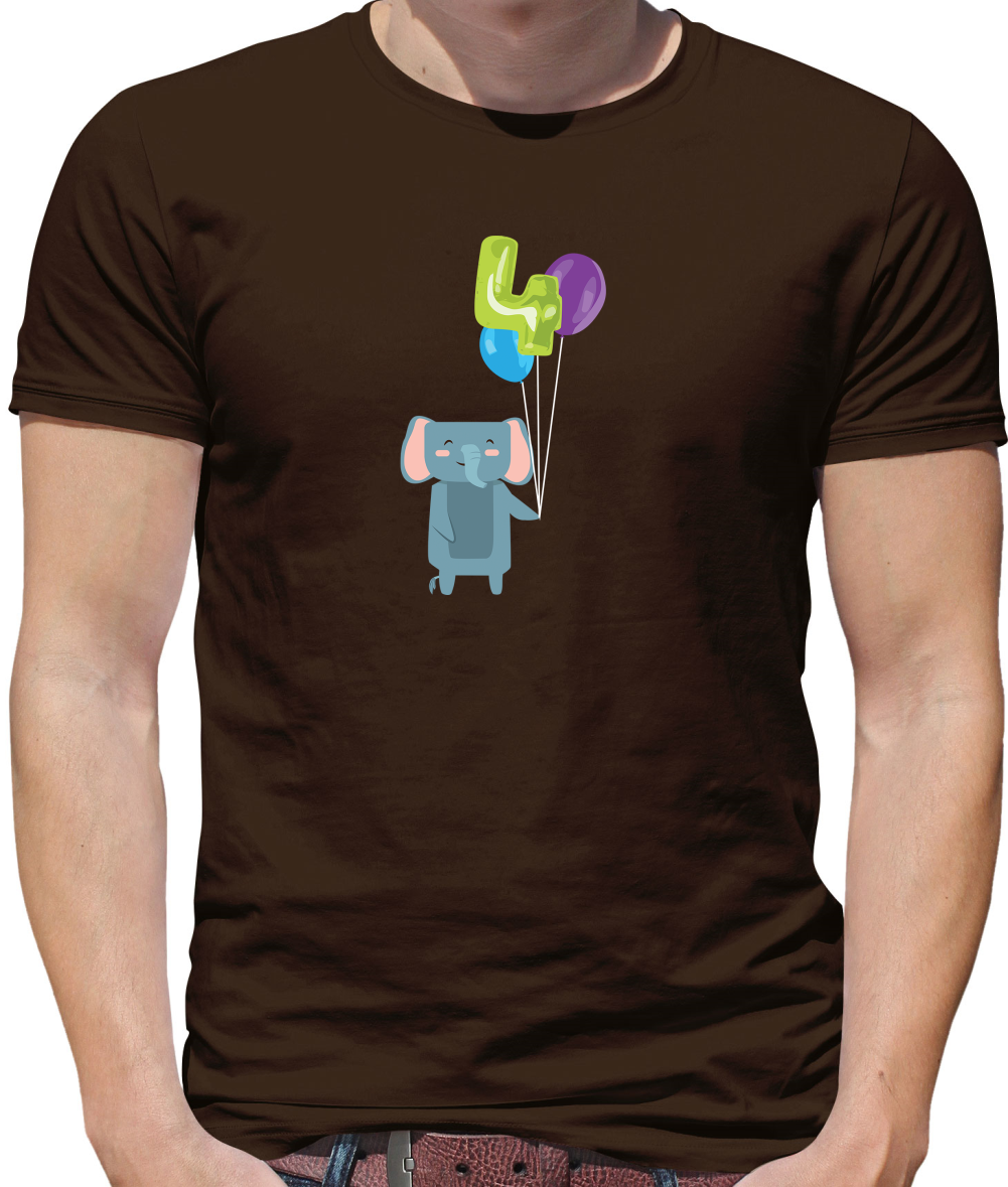 4th Birthday Elephant T Shirt