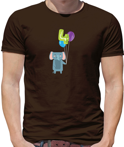 4th Birthday Elephant T Shirt