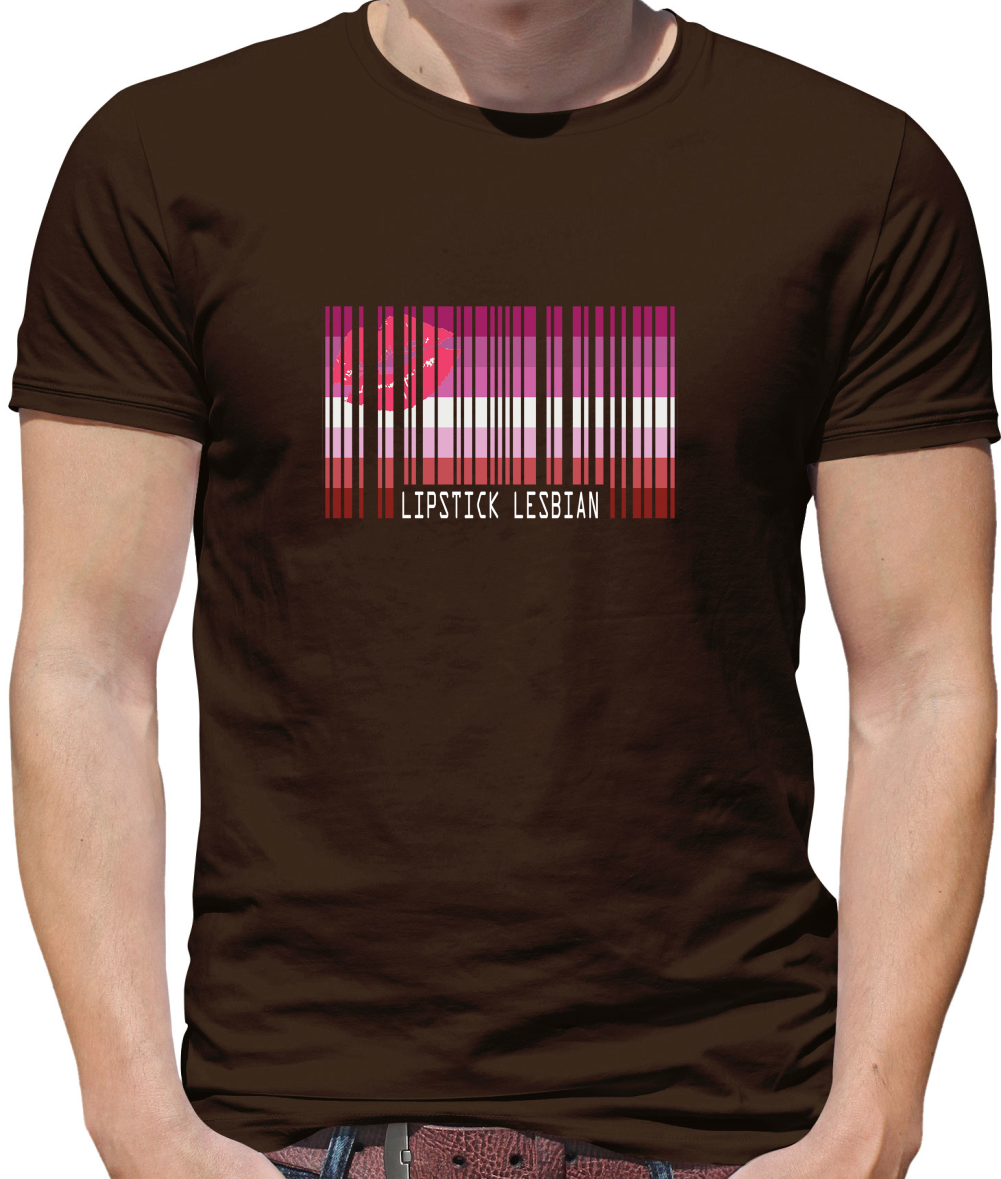 LGBT Barcode Flags - Lipstick Lesbian T Shirt