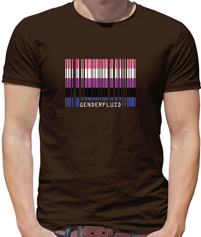 LGBT Barcode Flags - Gender Fluid T Shirt