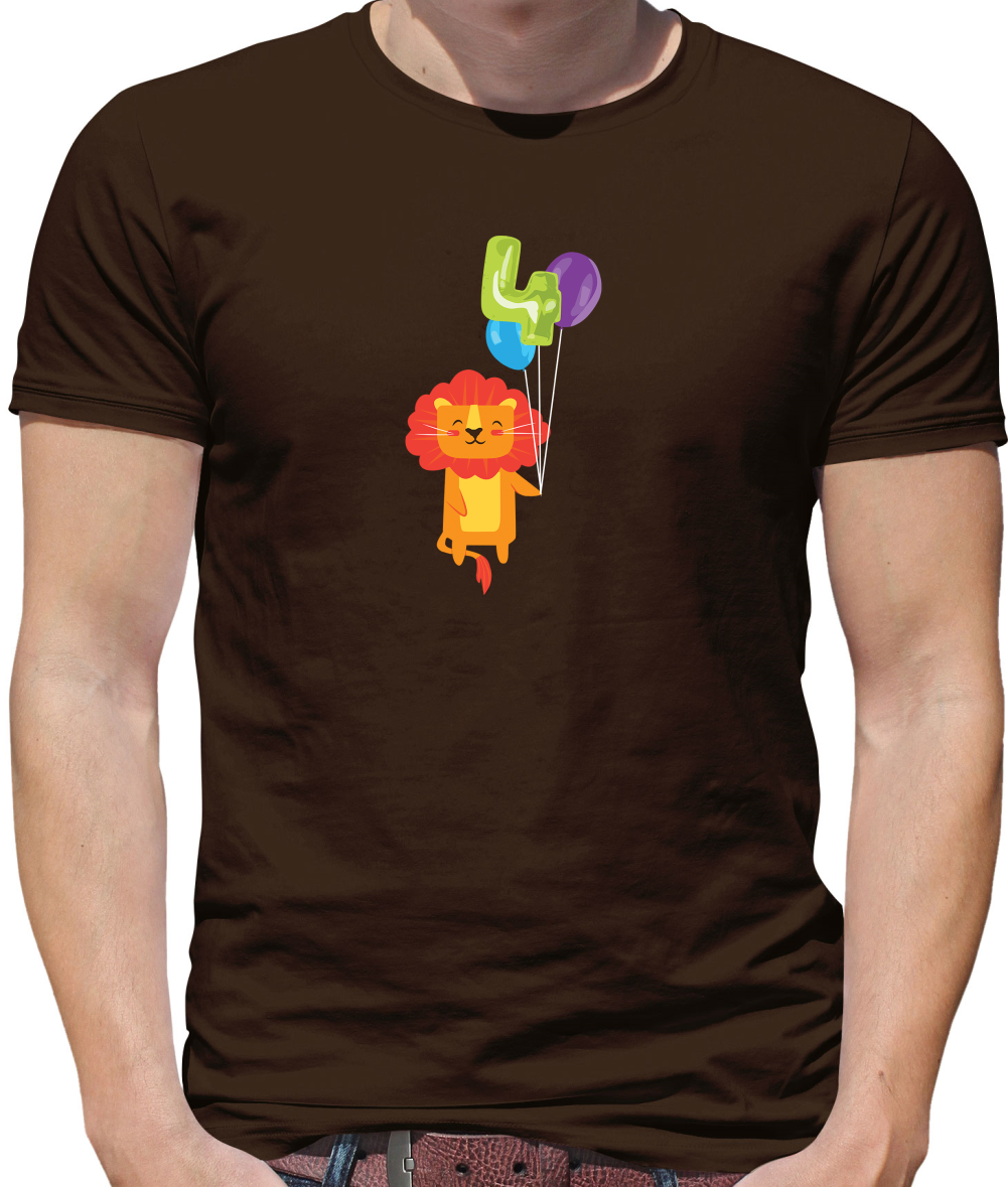 4th Birthday Lion T Shirt