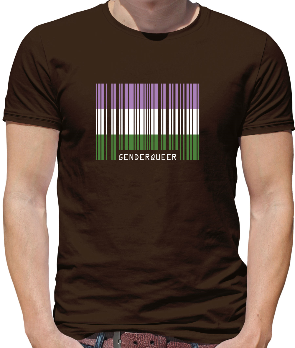 LGBT Barcode Flags - Gender Queer T Shirt