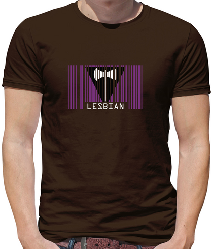 LGBT Barcode Flags - Lesbian T Shirt