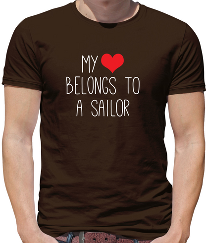 My Heart Belongs To A Sailor T Shirt