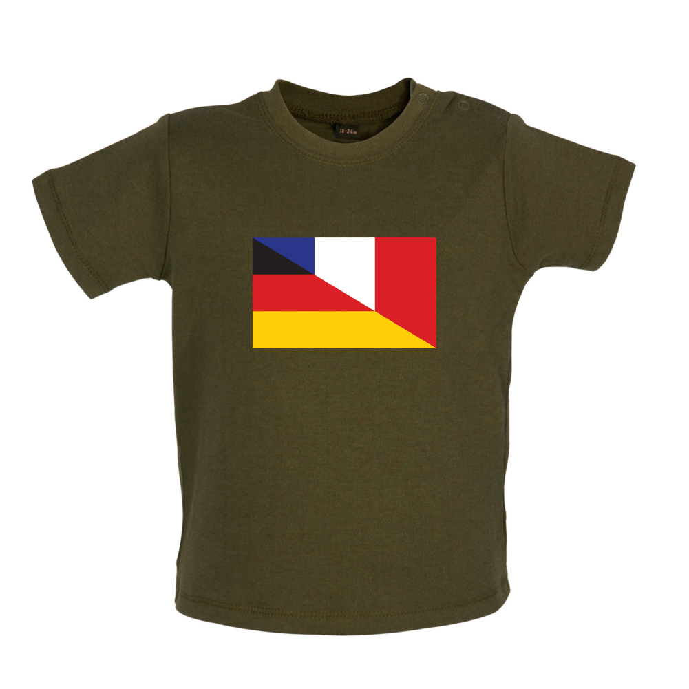 Half German Half French Flag Baby T Shirt