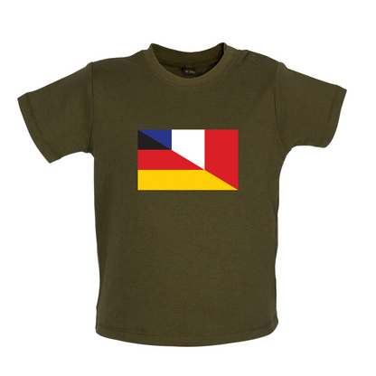 Half German Half French Flag Baby T Shirt