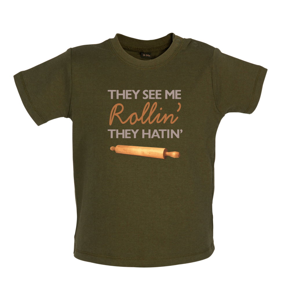 They See Me Rollin' Baby T Shirt