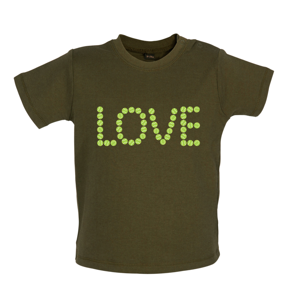 Tennis Love Baby T Shirt
