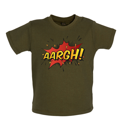 AARGH Word Art Baby T Shirt