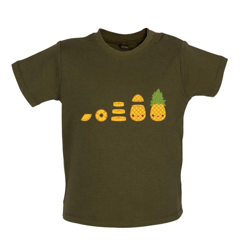 Evolution Of Pineapple Baby T Shirt